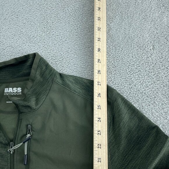 Bass Outdoor Climber Quarter Zip Pullover Scarab Cationic S NWT 4755 - Picture 6 of 9